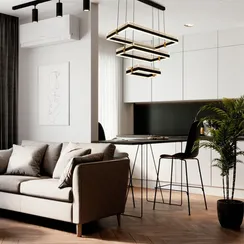 Подвесной светильник LED4U L7800-700 BK LED4U
