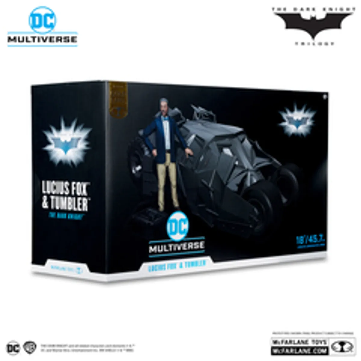Фигурка McFarlane Toys DC: Lucius Fox & Tumbler (Gold Label Exc)