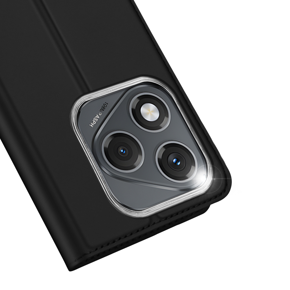 Чехол книжка из PU кожи черного цвета от Dux Ducis для смартфона Honor 400 Lite, серия Skin Pro Series Case