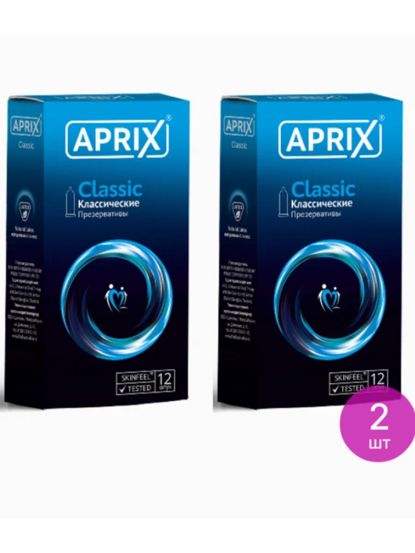 Презервативы APRIX Classic ( 2 упаковки по 12 шт.)