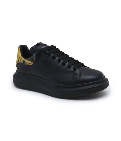 Кожаные кроссовки larry Alexander McQueen - черный(782463 WIE9P)