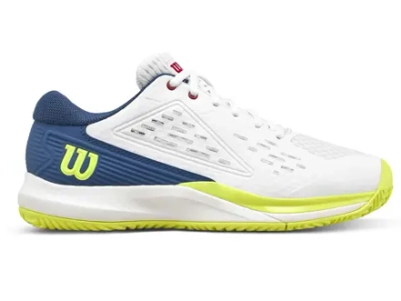 Детские теннисные кроссовки Wilson Rush Pro Ace JR - snow white/snow white/ensign blue