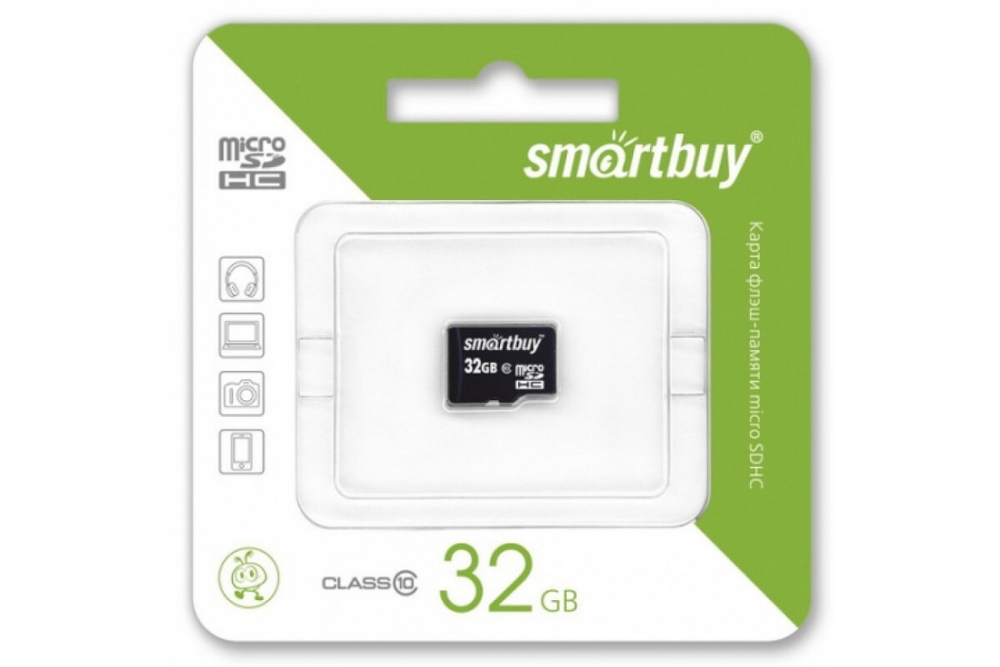Карта памяти Smartbuy microSDHC Class 10 (10/10MB/s) 32GB