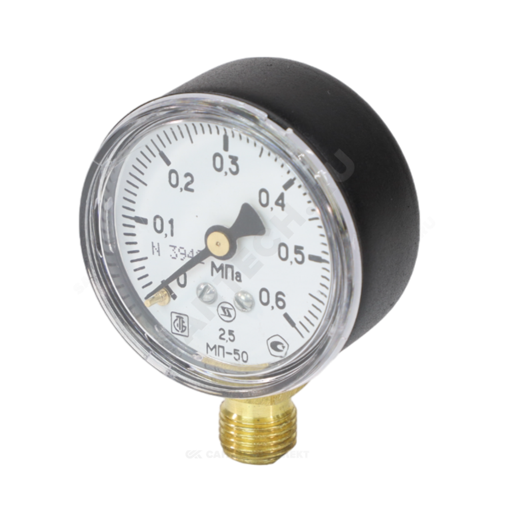 Манометр МП-50 радиальный Дк50мм 0-1,0 МПа кл.2,5 G1/4" ЗАВОД ТЕПЛОТЕХНИЧЕСКИХ ПРИБОРОВ