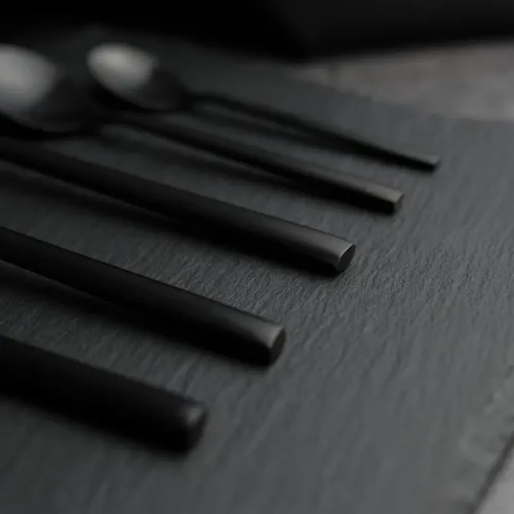 Вилка столовая 19 см матовая черный цвет Black Sapporo PVD P.L. - Davinci [12]