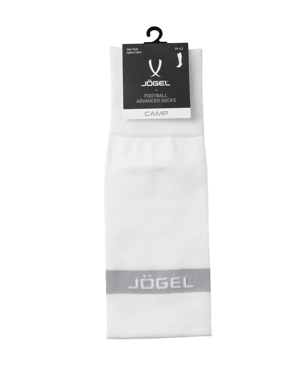 Гетры футбольные JÖGEL CAMP ADVANCED SOCKS 00, белый/серый