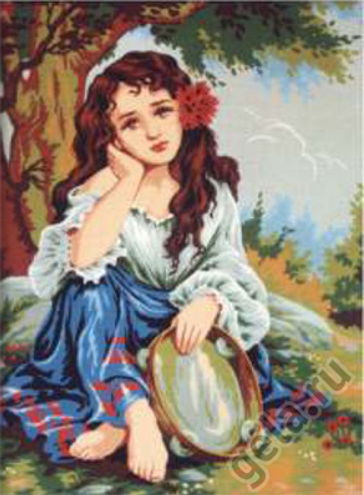 Рисунок для вышивания Soulos (канва жесткая), Ожидание, 60х80 см
