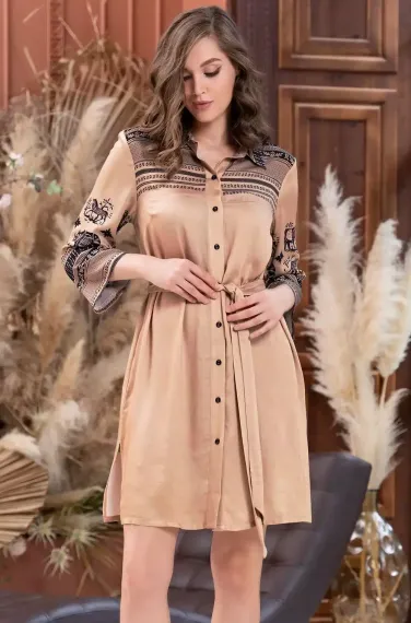 Рубашка халат на пуговицах Mia-Amore RIANNA 1857