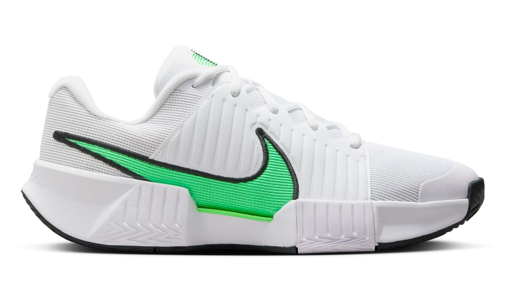 Мужские кроссовки теннисные Nike Zoom GP Challenge Pro - белый, зеленый