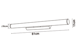 Светильник настенный Arte Lamp Picture Lights Led A1312AP-1CC