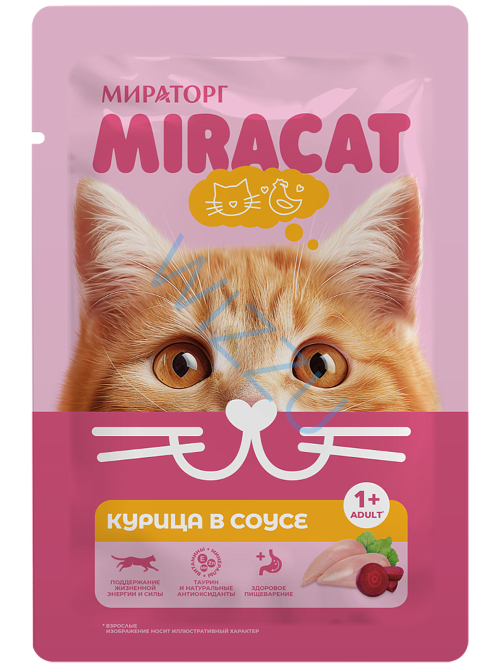 Корм для взрослых кошек курица в соусе 75гр/28шт