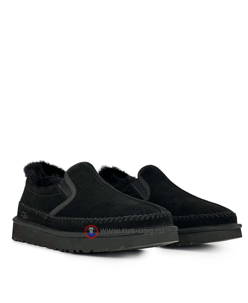 MEN'S STITCH SLIPPER - Black