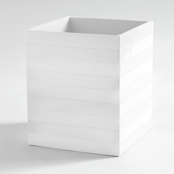 Ведро для мусора Kassatex Cabana White