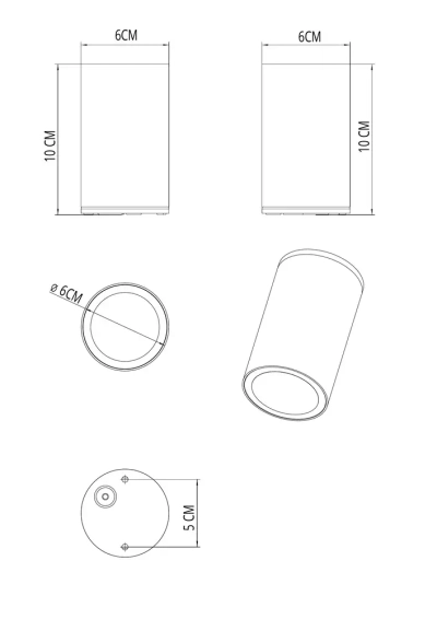 Уличный потолочный светильник Arte Lamp TORCULAR A1807PF-1BK, 1хLED