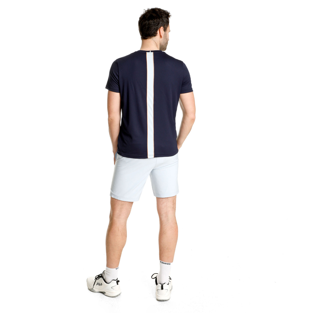 Мужское теннисное поло Fila Filou Men - Dark Blue, Light Blue