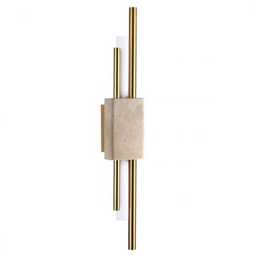 Настенный светодиодный светильник 10W 3000K 7034/10WL бежевый Travertino Odeon Light