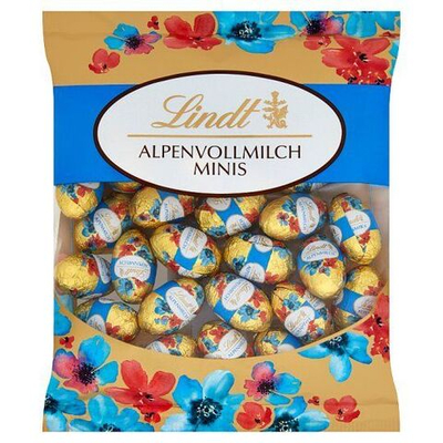 Шоколад молочный Lindt  Alpenvollmilch minis пасхальные яйца 180 г (Из Финляндии)