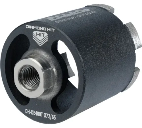 Сверло алмазное для подрозетников DH-DЕ400T ?72/65 M16 R 6LSP