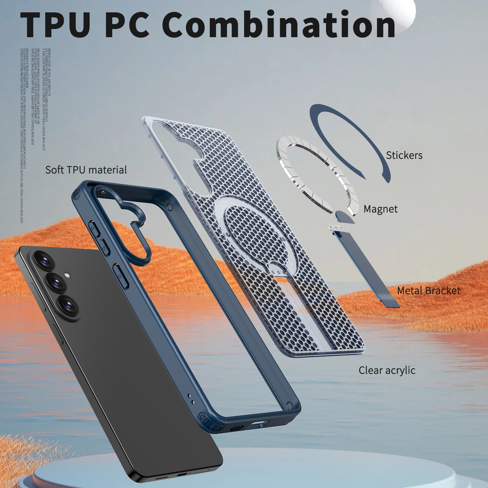 Прозрачный чехол Mesh Pro Magnetic Case для Samsung Galaxy S26