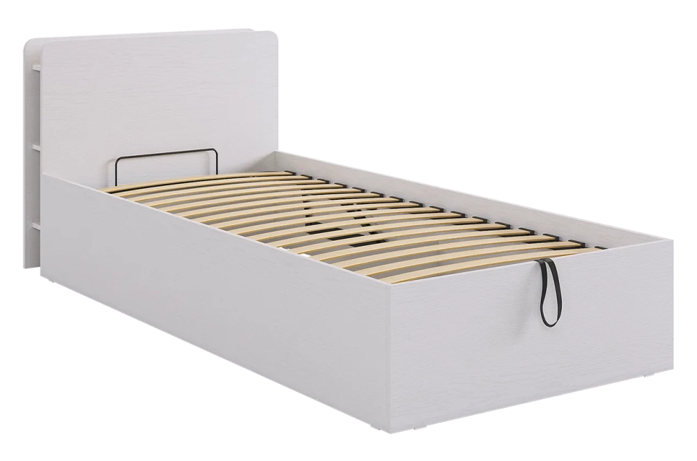 Кровать с подъемным механизмом "Юниор" 90х200 см (белое дерево)/(дуб крафт золотой)