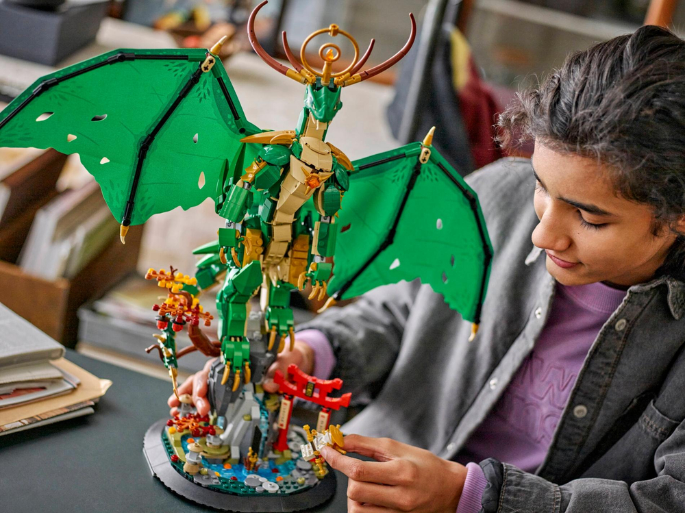 Конструктор Лего Ниндзяго Дракон Хранитель 71847 | LEGO Ninjago Guardian Dragon | большой дракон | 1650 деталей 14+
