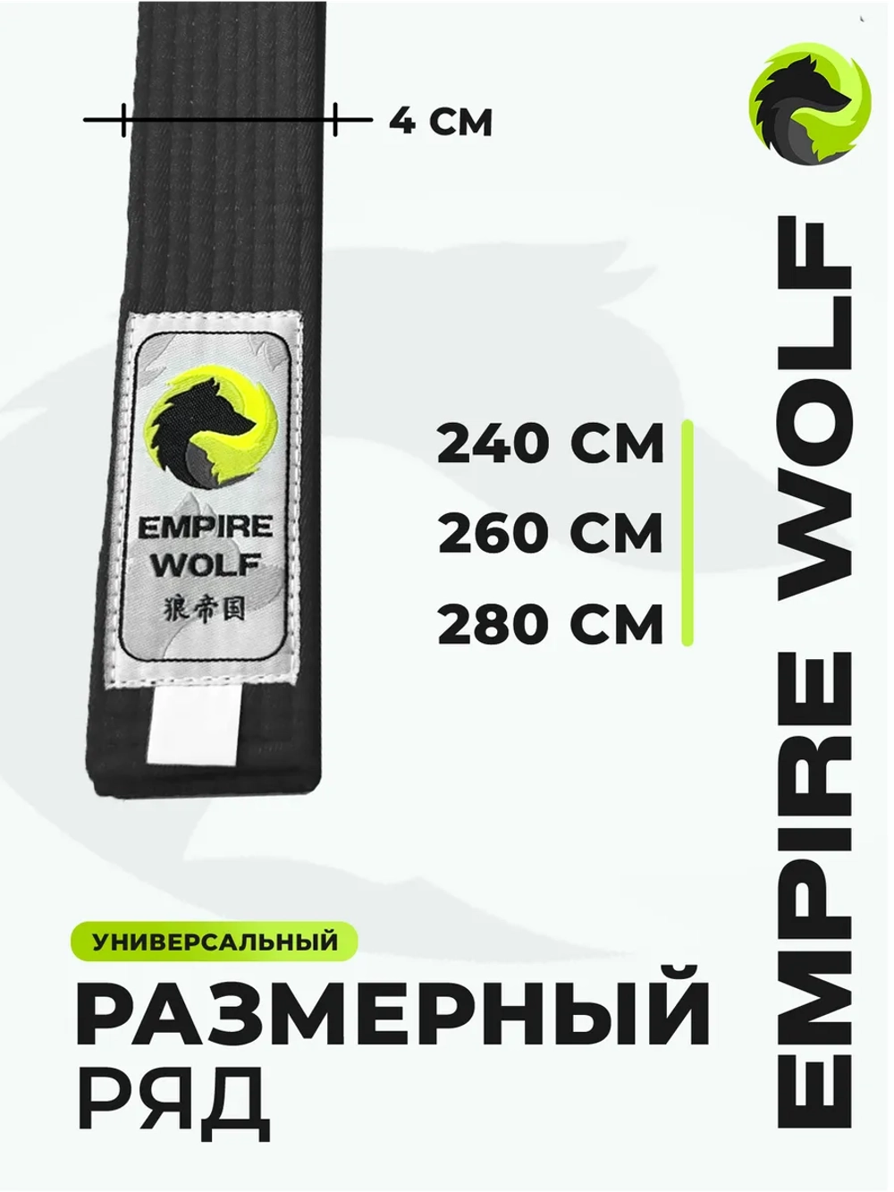 Черный пояс для единоборств 260