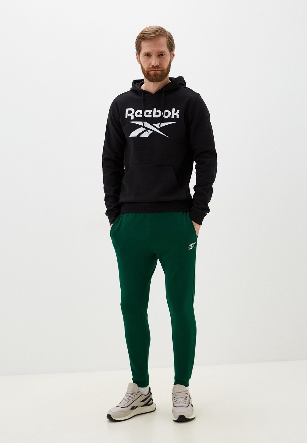 Толстовка мужская REEBOK RI BIG STACKED LOGO HOOD