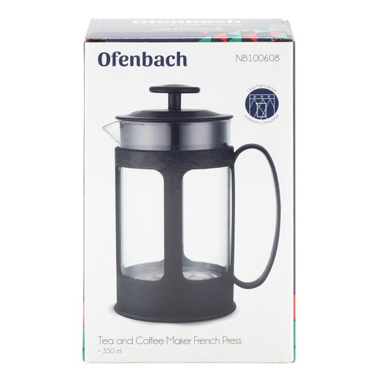 Френч-пресс 350 мл. Ofenbach NB 100608 нейлон, нержавеющая сталь, стекло