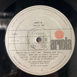 Винтажная виниловая пластинка LP Boney M. Бони М, Love For Sale (Испания 1977)