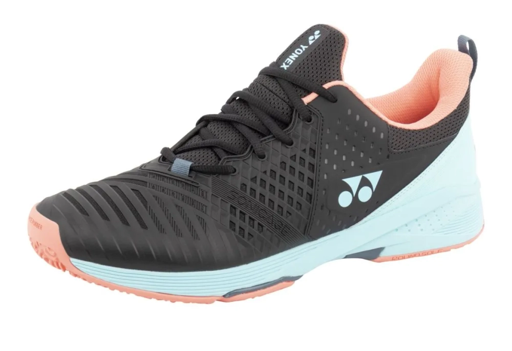 Теннисные кроссовки Yonex Power Cushion Sonicage 3 Clay - black/sky blue
