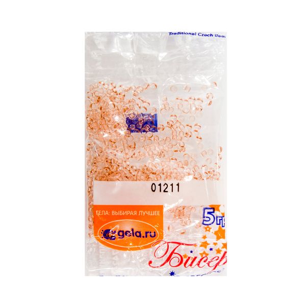 Бисер Preciosa 10/0, 50 г (10 шт по 5 г), цв.01211