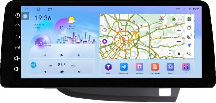 Магнитола для Honda Insight 2 2009-2014 (правый руль) - FarCar монитор 12.3" 2K QLED на Android 14, Быстрая, CarPlay, 4G SIM-слот