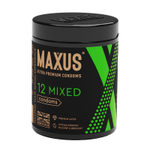 Набор из трёх видов презервативов в железном кейсе Maxus Mixed №12 X-Edition