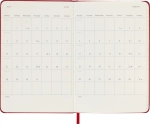 Еженедельник Moleskine WKNT (DHF212WN2) 9x14см, твердая обложка, красный