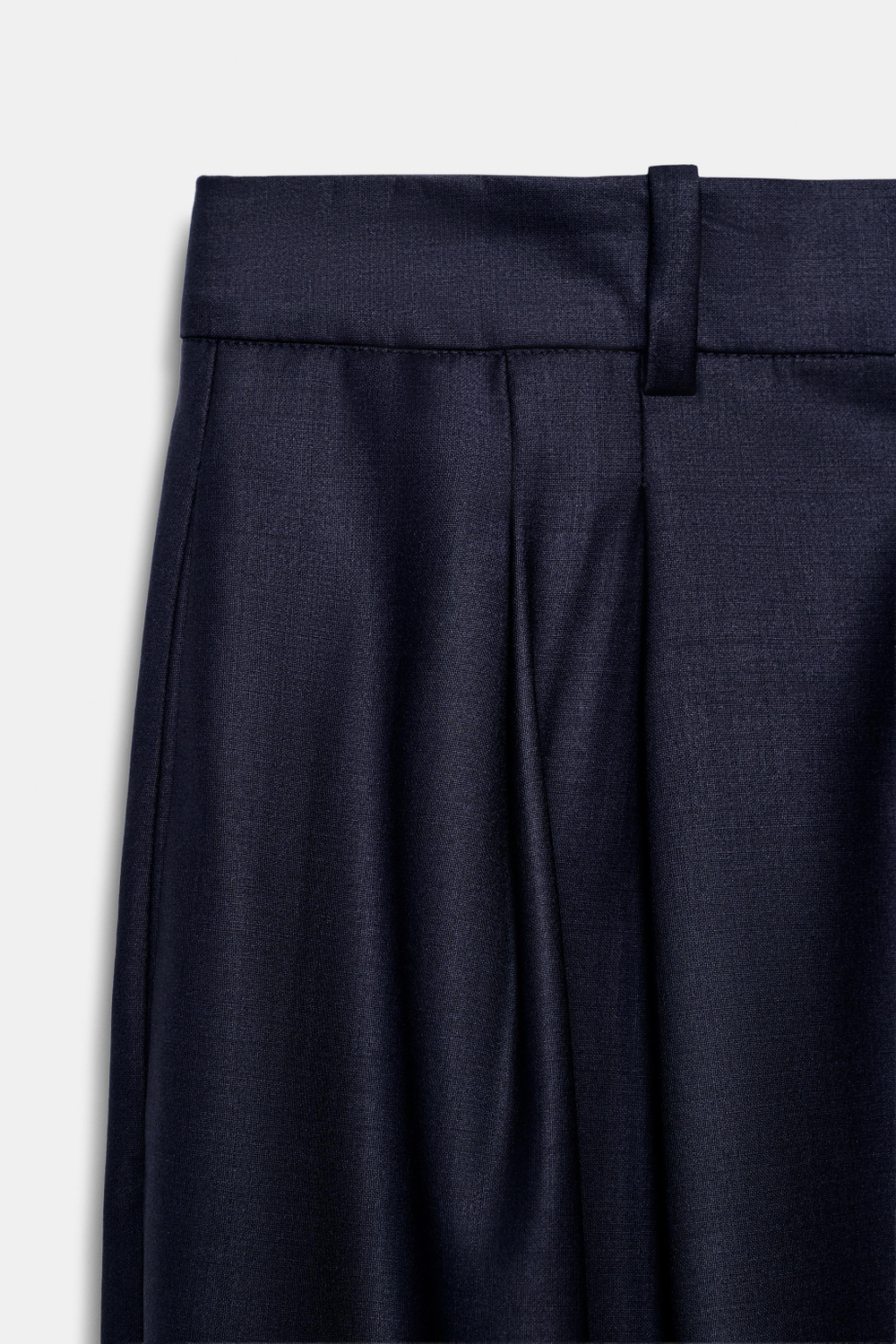 БРЮКИ С ЗАЩИПАМИ ИЗ СМЕСОВОЙ ШЕРСТИ — ZW COLLECTION — ZARA