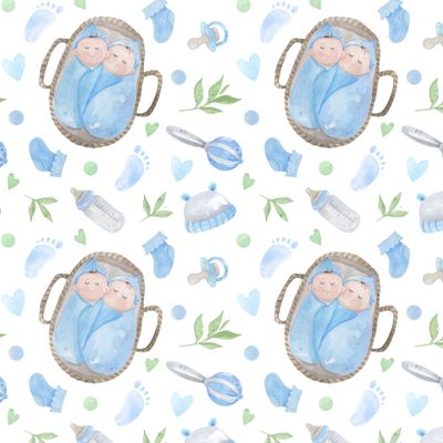 Новорожденные малыши близнецы мальчики. Рустик, сканди, плетеная колыбель
