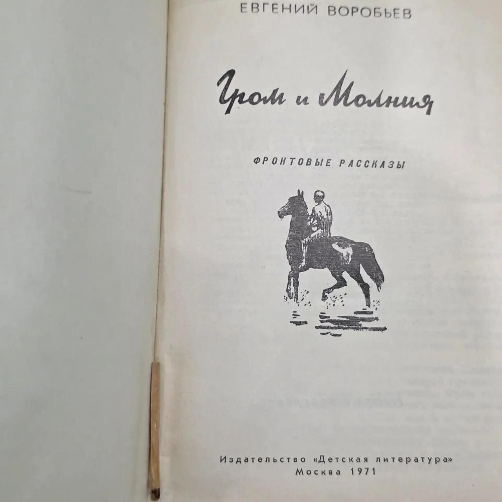 книга " Гром и Молния. "