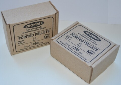 Пули пневматические Люман "Pointed pellets" 0,68гр. 4,5мм (1250шт.)
