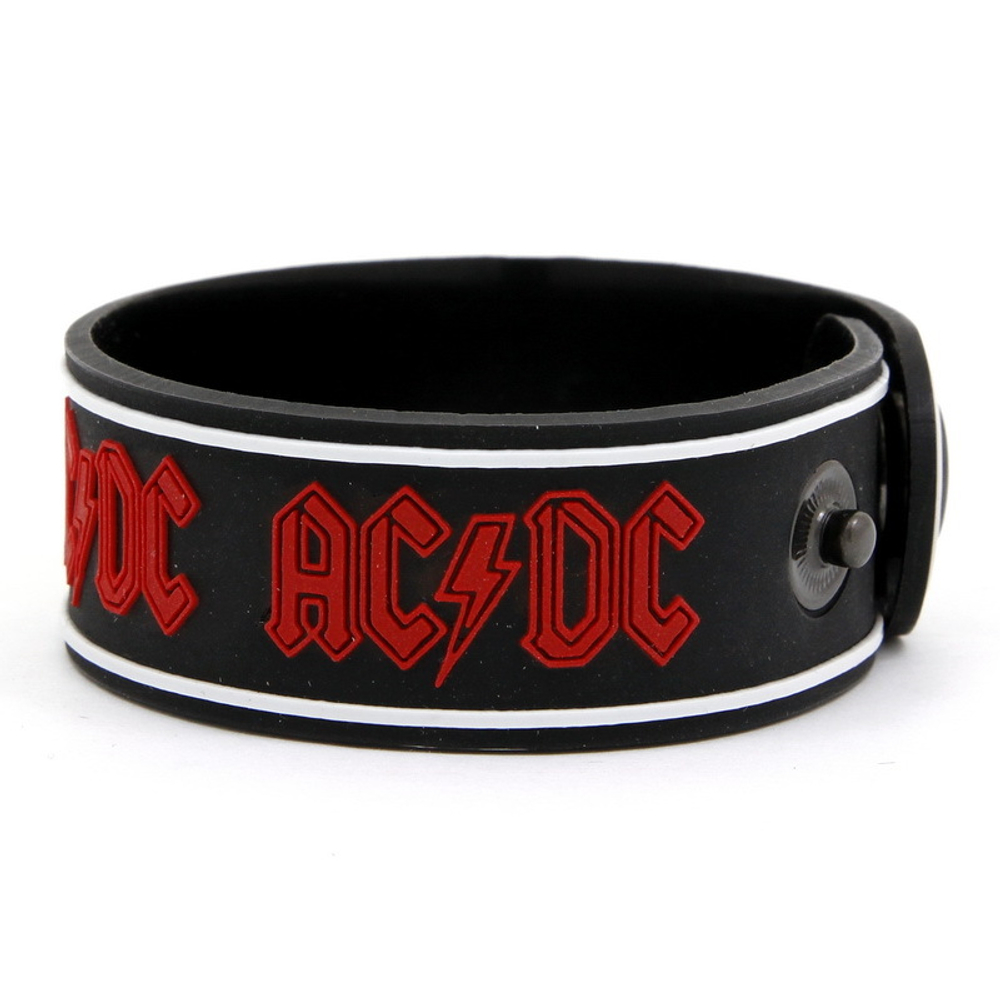 Браслет AC/DC ( красная надпись )