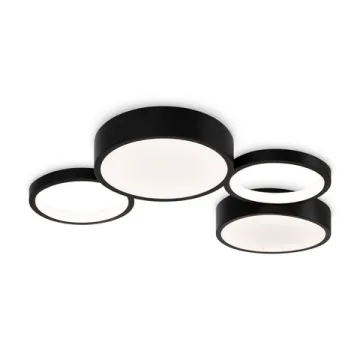 Потолочная люстра с пультом ДУ 69W 3000-7000K FR6080CL-L92B черный Molecule Freya