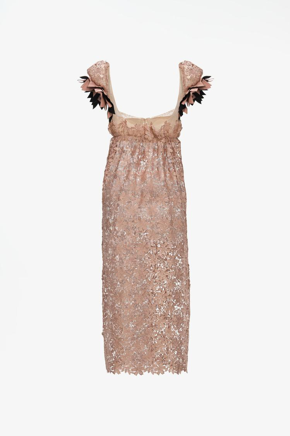ZARA X JOHN GALLIANO ПЛАТЬЕ МИДИ С КОРОТКИМИ РУКАВАМИ, РОЗОВЫЙ