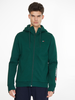 Мужская теннисная кофта Tommy Hilfiger Essentials Full Zip Hoody - hunter
