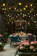 Уличная гирлянда от PatioLights (прозрачные лампочки)