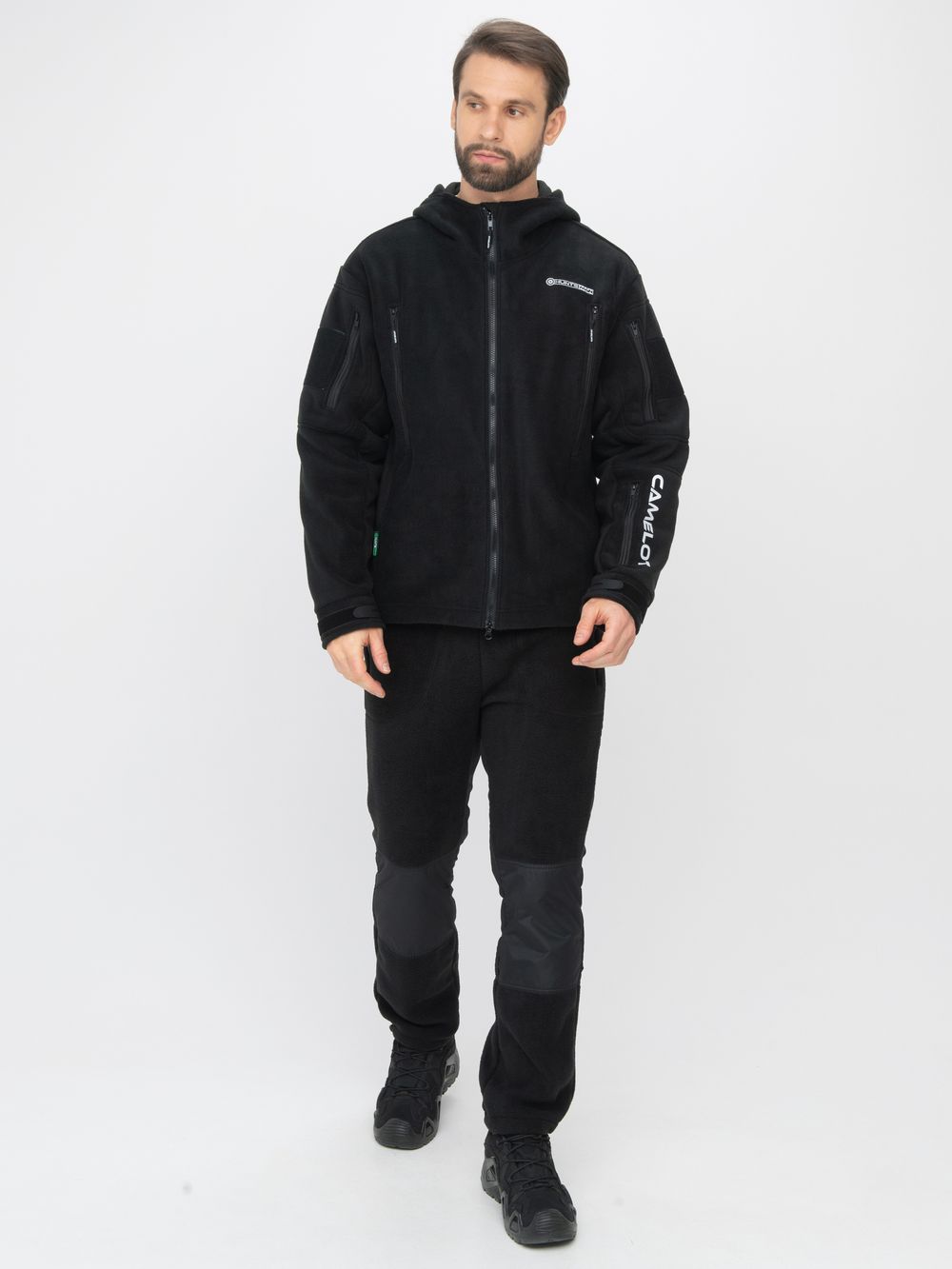 Куртка демисезонная Камелот ткань Polarfleece цвет Черный