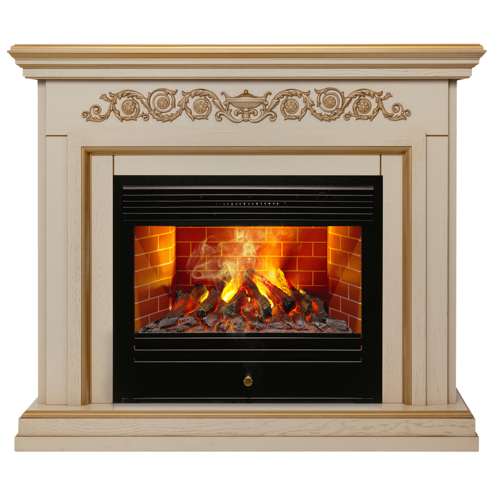 Каминокомплект Real Flame Leticia 26 WT-619G с очагом 3D Novara