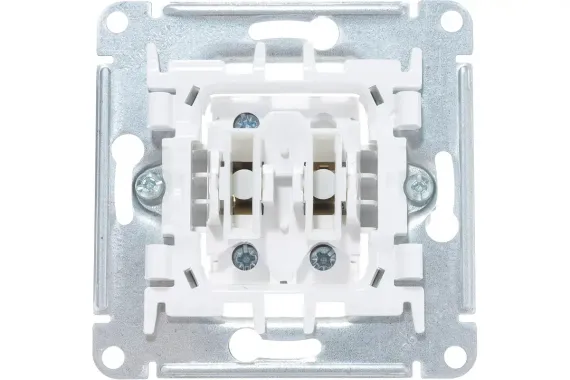 Выключатель Systeme Electric ATLASDESIGN 2-клавишный алюминий 36439