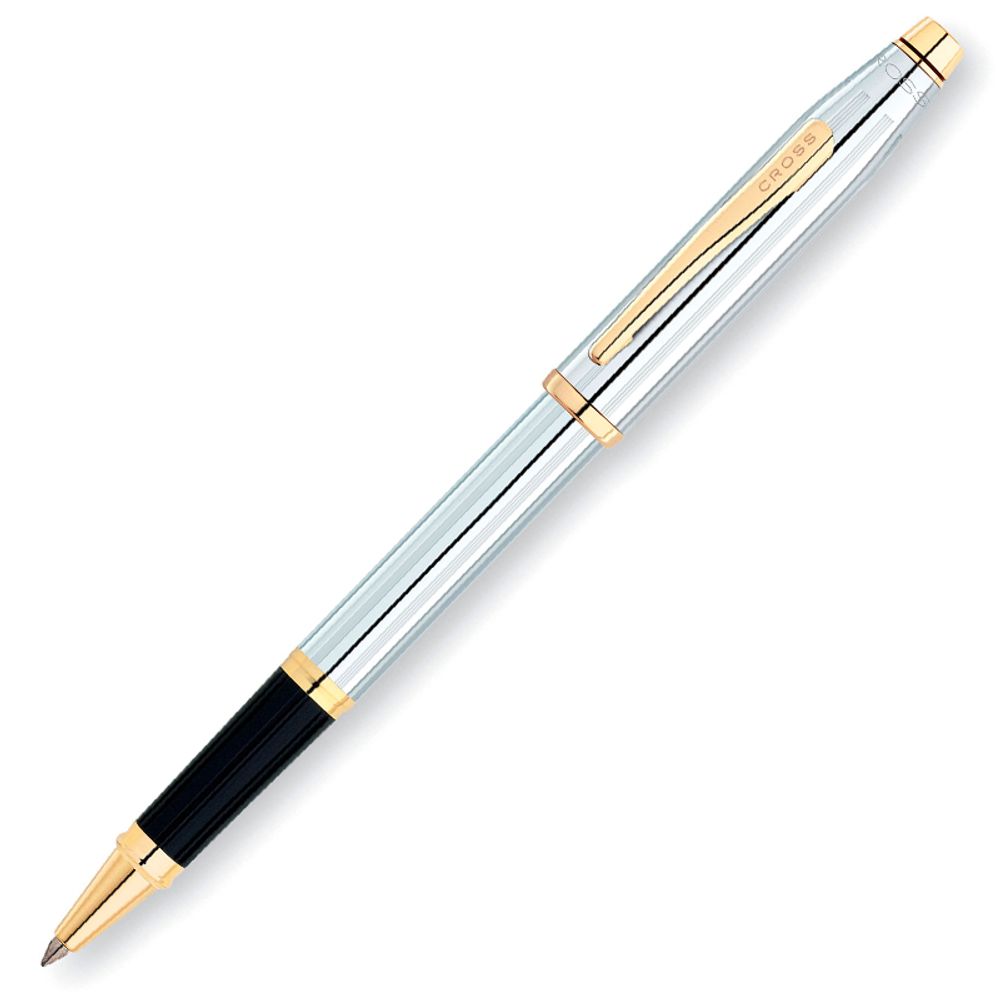 Ручка роллер Cross Century II Medalist Chrome 23Ct Gold Plated (3304)