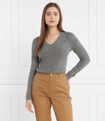 Хлопковый свитер POLO RALPH LAUREN - серый(211910422)