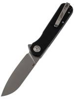Нож складной GhostBlade Omen, сталь D2, 58-62 HRC, Sheepfoot, рукоять G10 чёрная, замок Liner lock, флиппер, 110 г