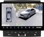 Магнитола для Toyota Land Cruiser 200 2012-2015 (климат на ШГУ) - Teyes CC3-2K-360 монитор 13" 2K QLED на Android 10, Быстрая, CarPlay, 4G SIM-слот, 4 камеры в комплекте